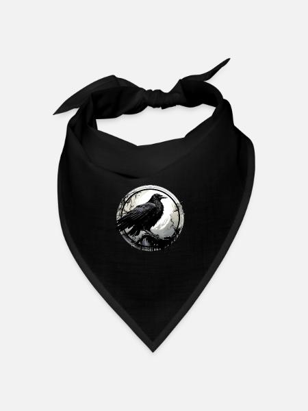 Rabe - Bandana Dreieckstuch - Schwarz