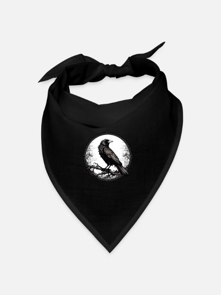 Rabe - Bandana Dreieckstuch - Schwarz