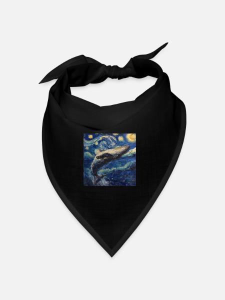 Wal Fisch Van Gogh - Bandana Dreieckstuch - Schwarz