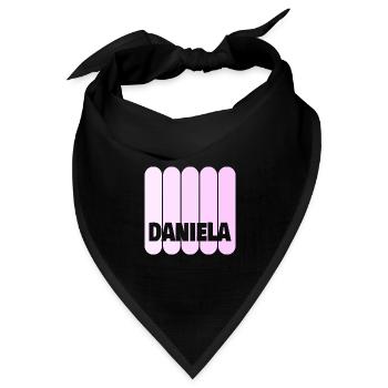 Daniela - Bandana Dreieckstuch - Schwarz - Vorne