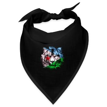 Dschibuti - Bandana Dreieckstuch - Schwarz - Vorne