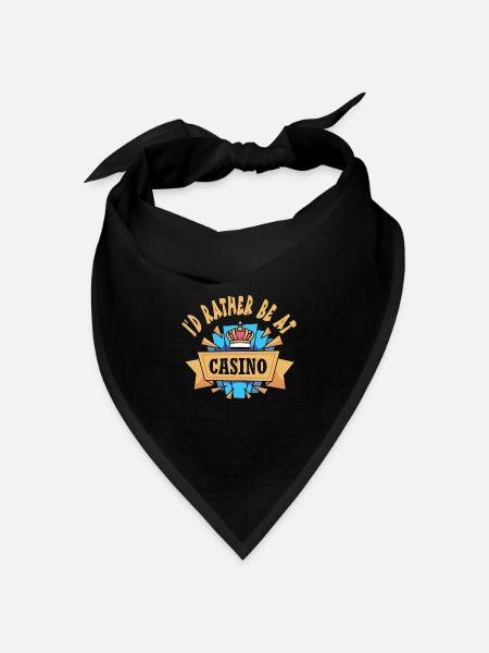 Casino - Bandana Dreieckstuch - Schwarz
