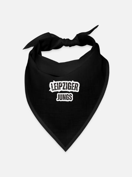 Leipziger Jungs - Bandana Dreieckstuch - Schwarz