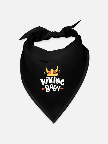 vinkinger baby Danenark Schweden Norwegen - Bandana Dreieckstuch - Schwarz