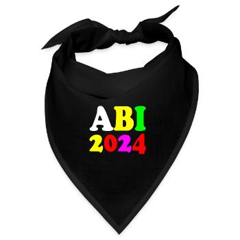 Abi 2024 - Bandana Dreieckstuch - Schwarz - Vorne