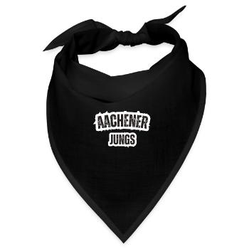 Aachener Jungs - Bandana Dreieckstuch - Schwarz - Vorne