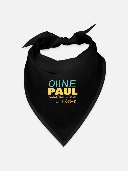 Unbesiegbar Paul - Bandana Dreieckstuch - Schwarz