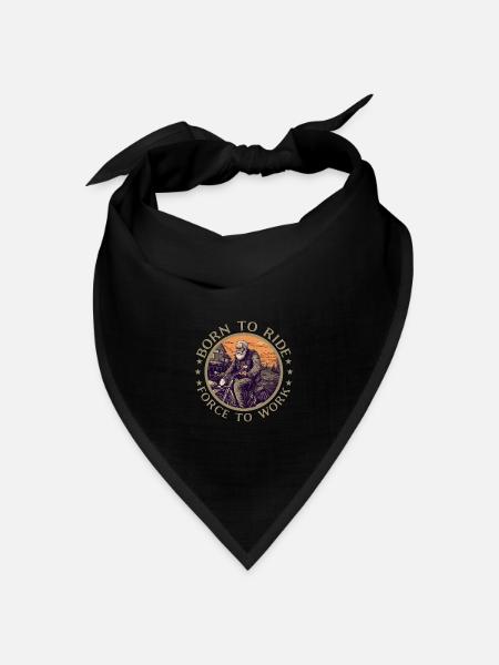 Cooler alter Biker Opa - Motorrad Opa Geschenkidee - Bandana Dreieckstuch - Schwarz