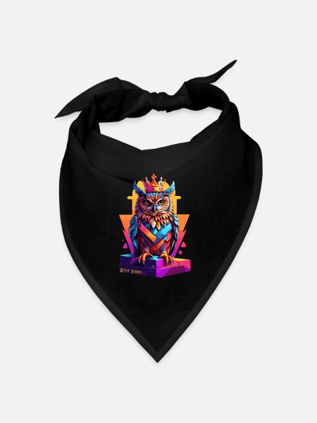 Weisheit - Bandana Dreieckstuch - Schwarz