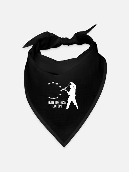 Fight Fortress Europe - Bandana Dreieckstuch - Schwarz