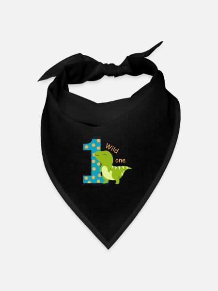 1. Geburtstag. erster Geburtstag - Bandana Dreieckstuch - Schwarz
