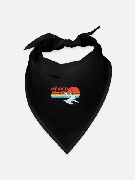 Hammerhai Mexiko - Bandana Dreieckstuch - Schwarz