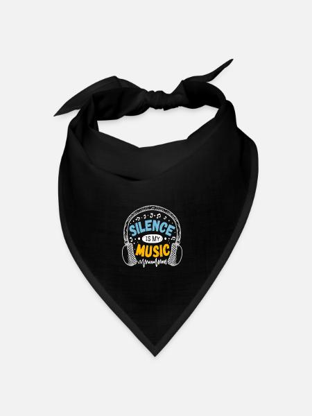 Introvertiert Hochsensibel INFJ Spruch Geschenk - Bandana Dreieckstuch - Schwarz