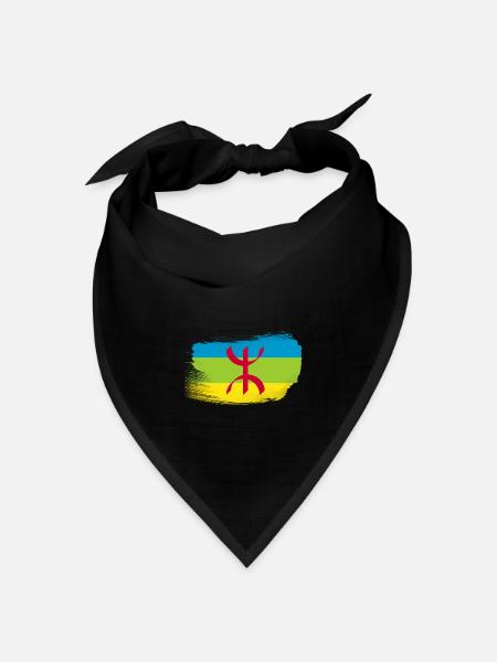 Amazigh - Bandana Dreieckstuch - Schwarz