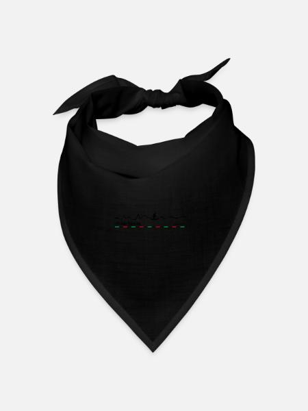 Strade Bianche - Bandana Dreieckstuch - Schwarz