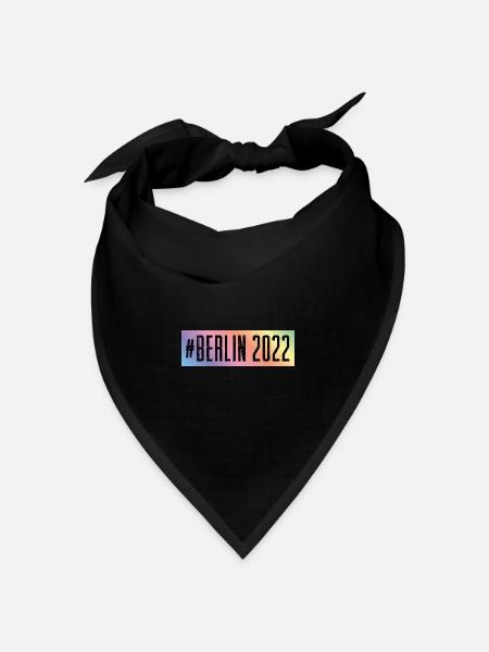 Berlin 2022 - Bandana Dreieckstuch - Schwarz