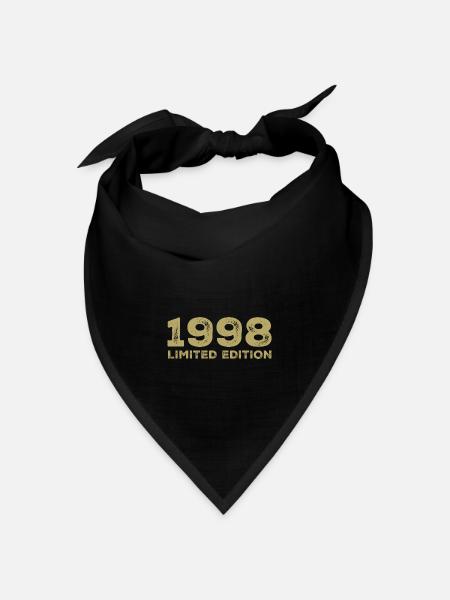 Geburtstagsgeschenk Jahrgang 1998 Jahrgang 1998 - Bandana Dreieckstuch - Schwarz