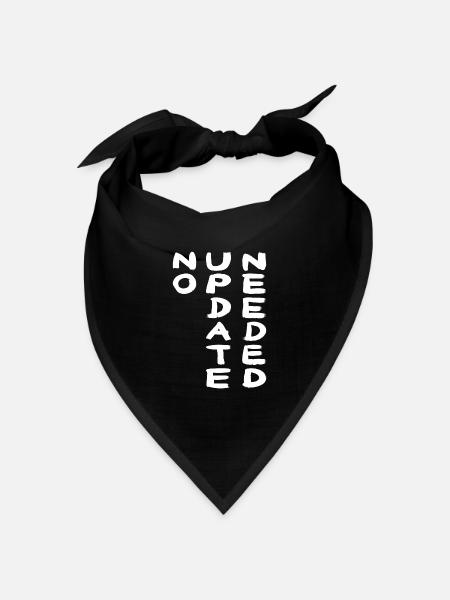 NO UPDATE white - Bandana Dreieckstuch - Schwarz
