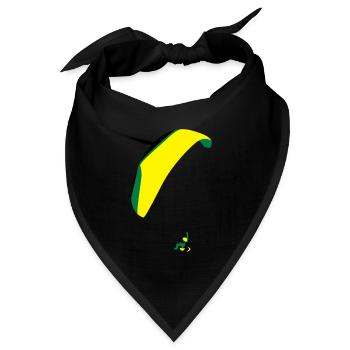 Paraglider Acro - Bandana Dreieckstuch - Schwarz - Vorne