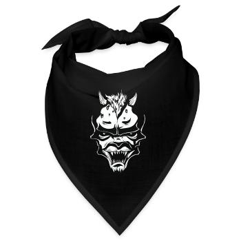 Teufel - Bandana Dreieckstuch - Schwarz - Vorne