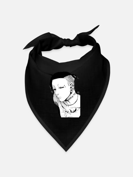 luna freya uta - Bandana Dreieckstuch - Schwarz