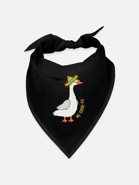 Mexican Spanish Joke Goose Pun Me Goose Ta - Bandana Dreieckstuch - Schwarz