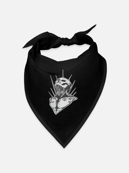 Skull - Bandana Dreieckstuch - Schwarz