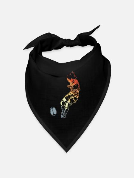 Frauen Rugby - Bandana Dreieckstuch - Schwarz