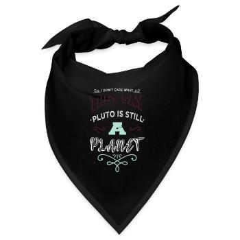 joke gift idea happy christmas celestial fun geek - Bandana Dreieckstuch - Schwarz - Vorne