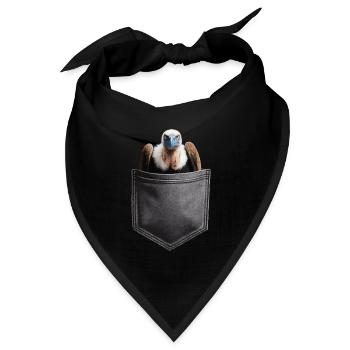 Geier - Bandana Dreieckstuch - Schwarz - Vorne