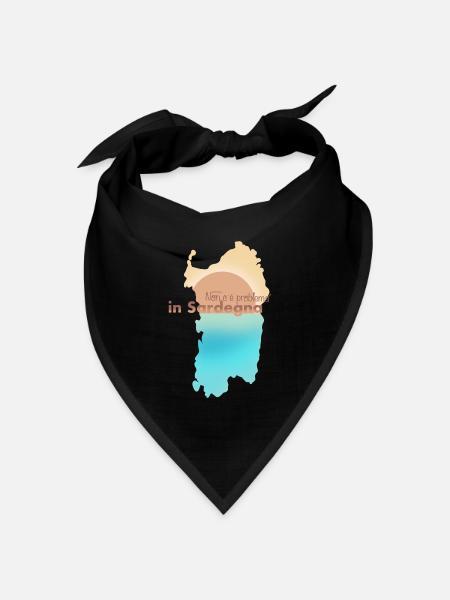 Non C’è Problema in Sardegna - Bandana Dreieckstuch - Schwarz