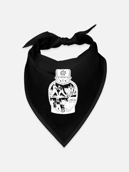 Schwingerkonig_white - Bandana Dreieckstuch - Schwarz