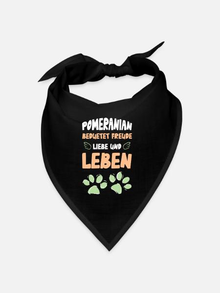 POMERANIAN - Bandana Dreieckstuch - Schwarz