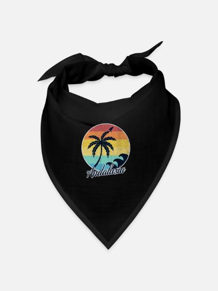 Andalusien - Bandana Dreieckstuch - Schwarz