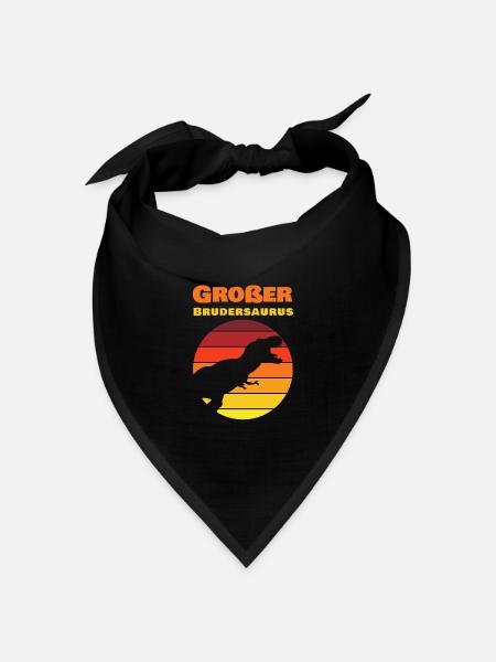 Großer Bruder Brudersaurus - Bandana Dreieckstuch - Schwarz
