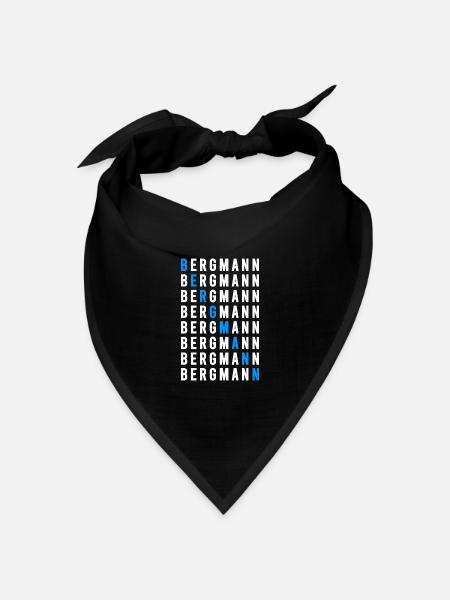 Bergmann - Bandana Dreieckstuch - Schwarz