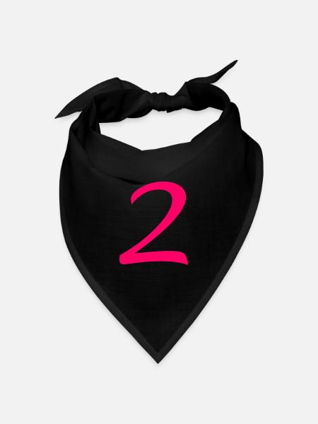 2 - Bandana Dreieckstuch - Schwarz