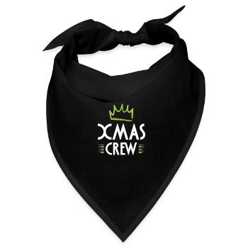 Xmas Crew - Bandana Dreieckstuch - Schwarz - Vorne