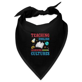 ESL-Lehrer ESL Unterricht - Bandana Dreieckstuch - Schwarz - Vorne