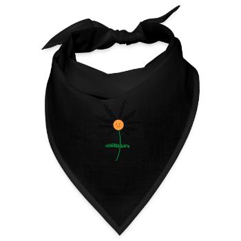 Lehren, Liebe, Lehrer inspirieren Inspirierender Lehrer - Bandana Dreieckstuch - Schwarz - Vorne