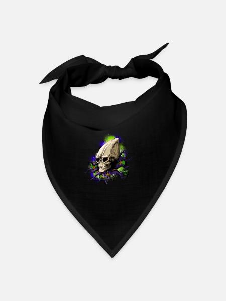 Alien BONE SQL - Bandana Dreieckstuch - Schwarz