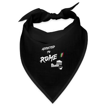 Süchtig nach ROM Italien - Bandana Dreieckstuch - Schwarz - Vorne