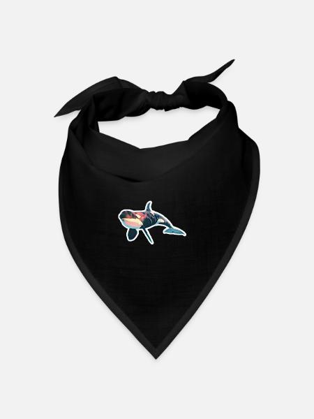 Orca - Bandana Dreieckstuch - Schwarz
