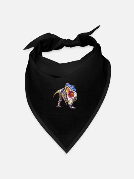 T-Rex - Bandana Dreieckstuch - Schwarz
