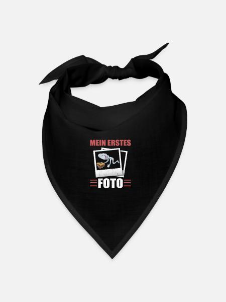 Döner Fan Fotograf ERSTES FOTO Spermium Sperma - Bandana Dreieckstuch - Schwarz