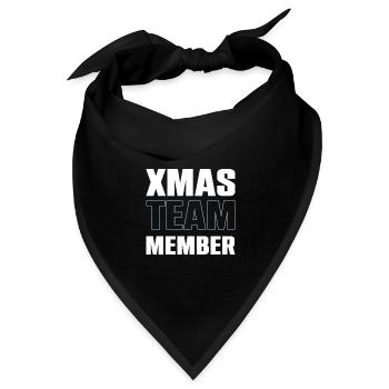 Xmas Team - Bandana Dreieckstuch - Schwarz - Vorne