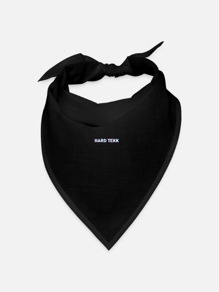 Hard Tekk Glitch - Tekk Tekke Hard Tekk Tekkno - Bandana Dreieckstuch - Schwarz