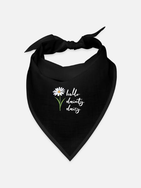 Hobbygärtner Garten Gärtner Gänseblume - Bandana Dreieckstuch - Schwarz