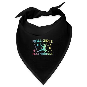 Aerial Yoga Gymnastinnen Aerial Yoga Aerial Silk G - Bandana Dreieckstuch - Schwarz - Vorne