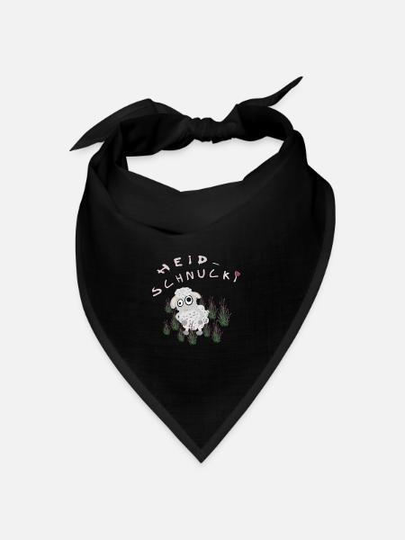 Heidschnucki - Bandana Dreieckstuch - Schwarz